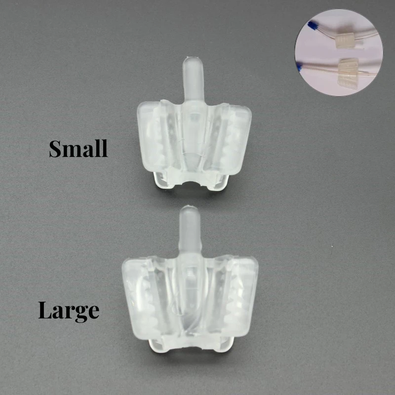 2pcs Dental Orthodontic Silicone Mouth Opener Prop Bite Blocks Transparent Occlusal Pad Autoclave Teeth Whitening Tools