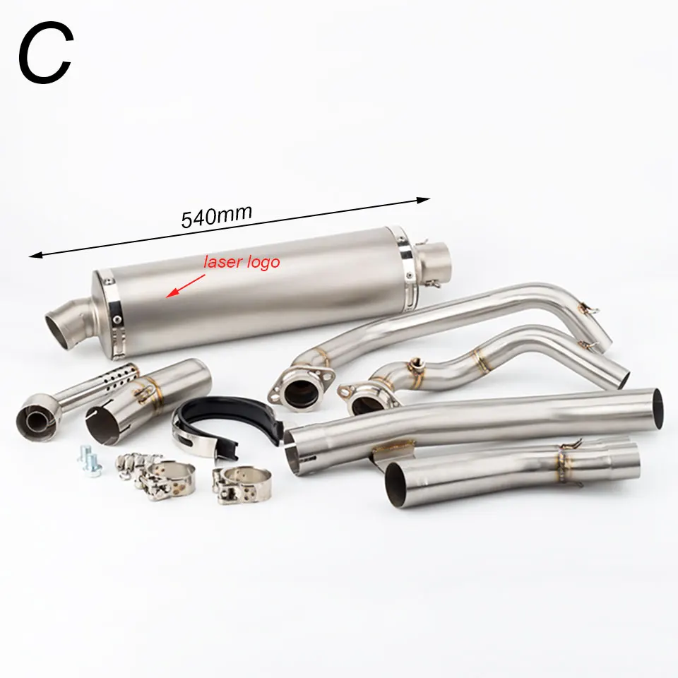 Motorcycle Exhaust full System Espace Moto Slip On for Honda Crf1100 Crf1100L Africa Twin Exhausts 2020 2021 2022 2023