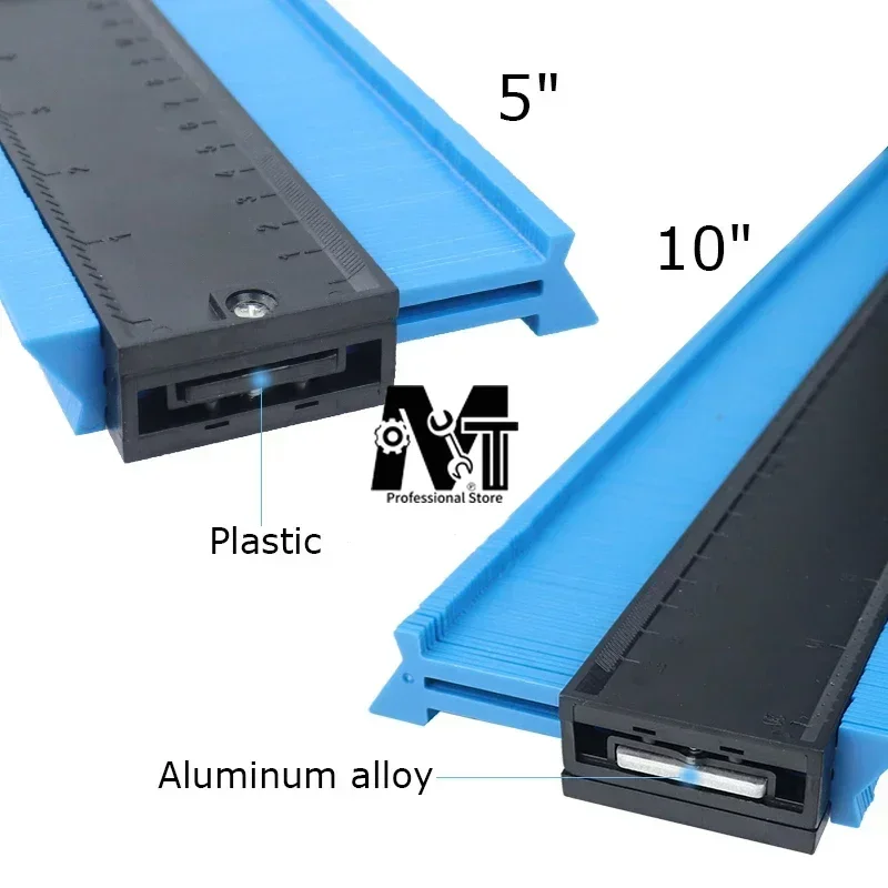 5/10''tiles ToolContour Gauge Plastic Profile Copy Contour Gauges Standard Wood Marking Tool Tiling Laminate Tiles General Tools