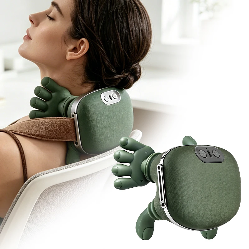 

[ Mother's Day Campaign ] Neck Massager, ElectricNeck and Back Massager with Heat, Simulated HumanHand Design Shoulder Neck