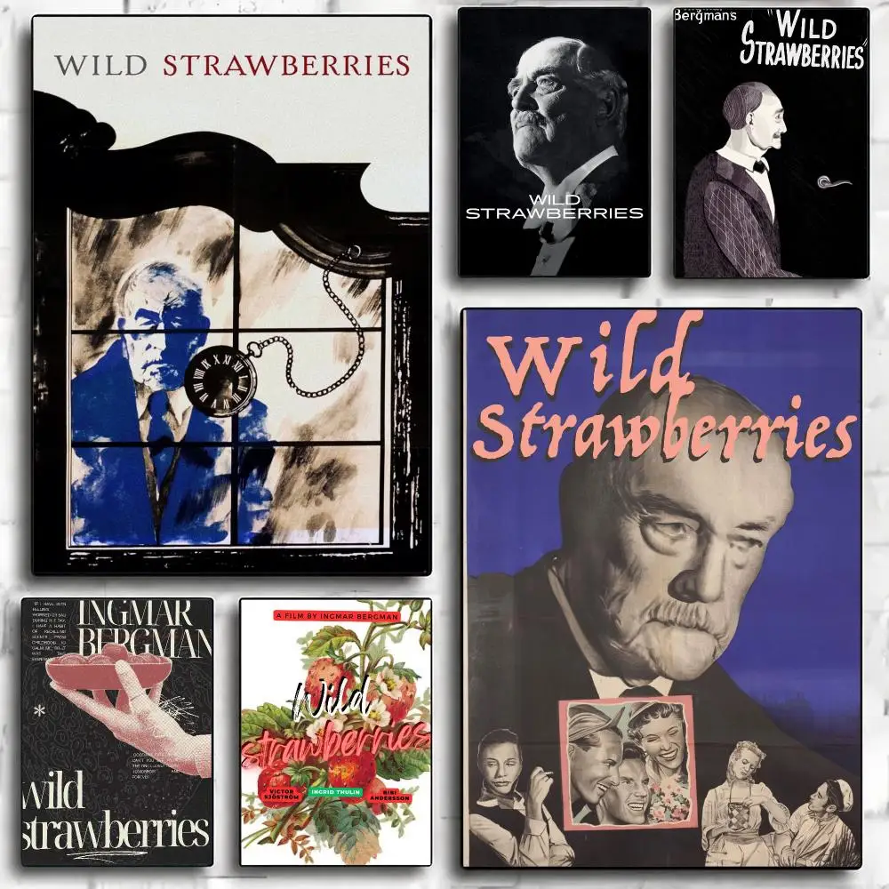 classic movie W-Wild Strawberries-S Painting Calligraphy Nature Inspired Artwork for Living Room  Home Decoration