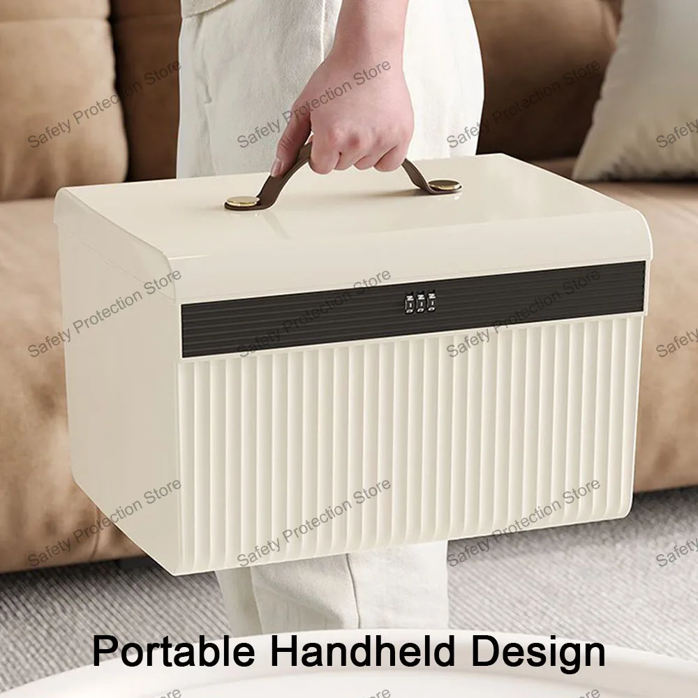 3-stelliger Safe mit Passwortschloss, für Zuhause, Schmuck, Reisepass, Dokumente, Snacks, Handaufbewahrungsbox, Reisen, Privatsphäre, Sicherheits-Organizer – Detail 6