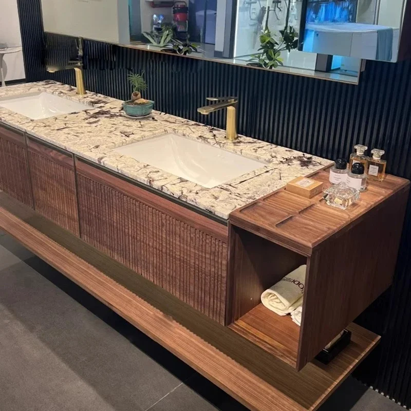 

Oak bathroom cabinet combination customization