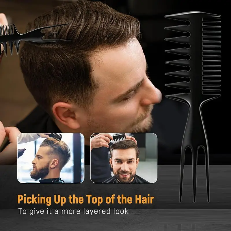 Volumenverstärkender Breitzehniger Haarwurzel-Hebekamm für Haarstyling und Entwirrung, geeignet für dickes, welliges Haar, Haushalts- und Salonwerkzeuge – Detail 9