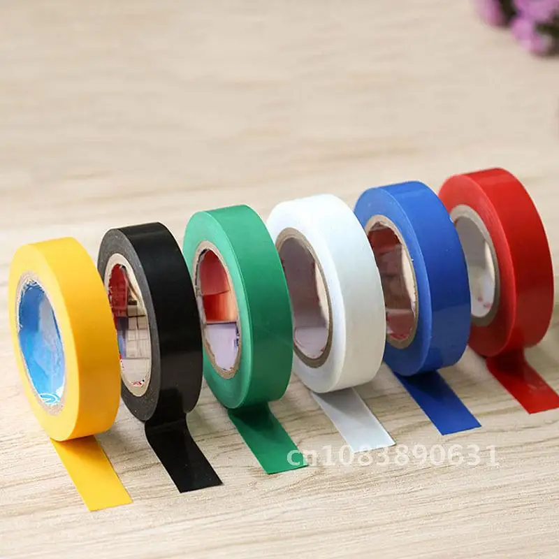 

Flame Retardant Electrical Insulation Tape 600V High Voltage PVC Tape Waterproof Self-adhesive Electrician Tape 10M/15M Wire