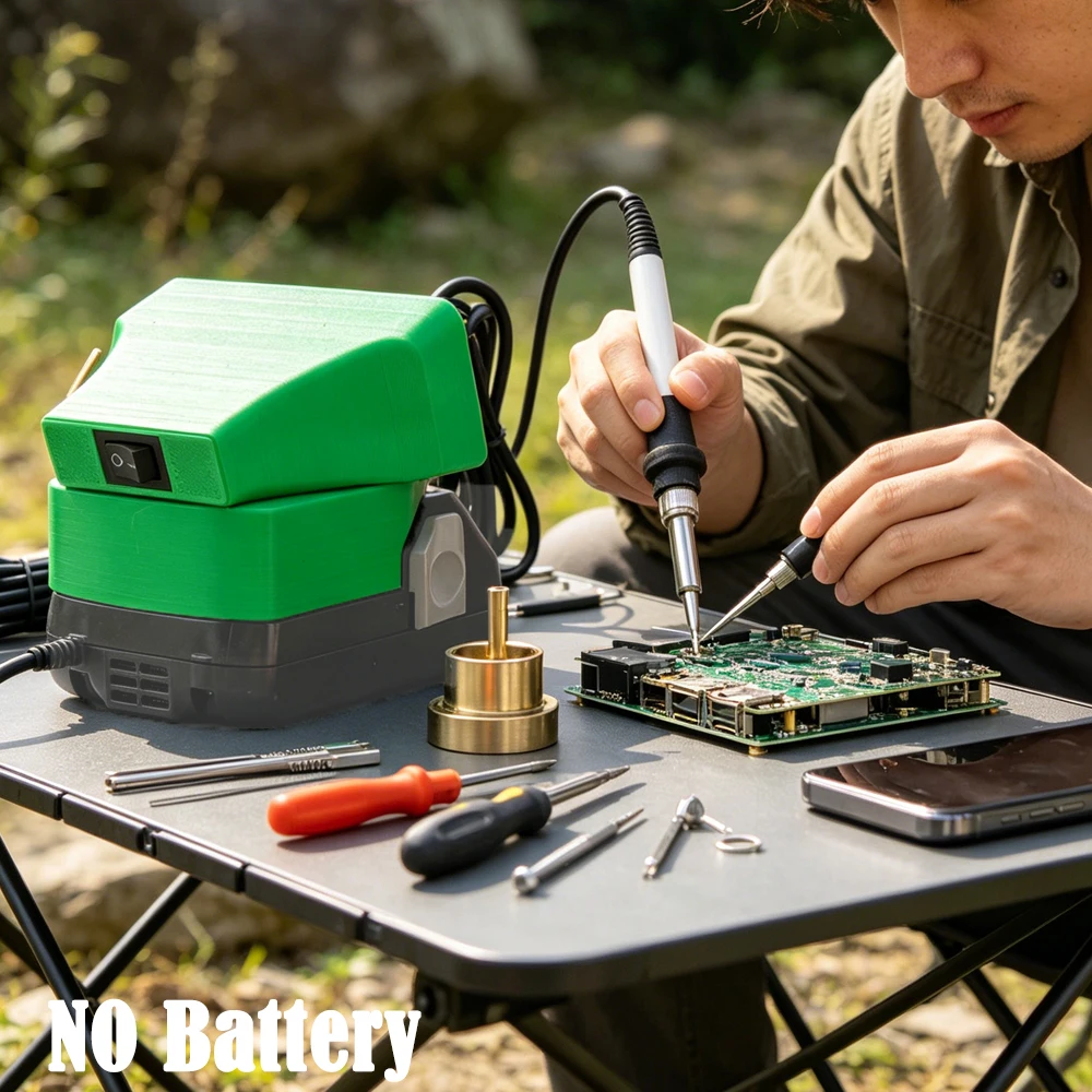

Electric Digital T12 Soldering Iron Soldering For (HiKOKI) Hitachi 18V Lithium Battery Soldering Station DIY Repair(NO Battery )
