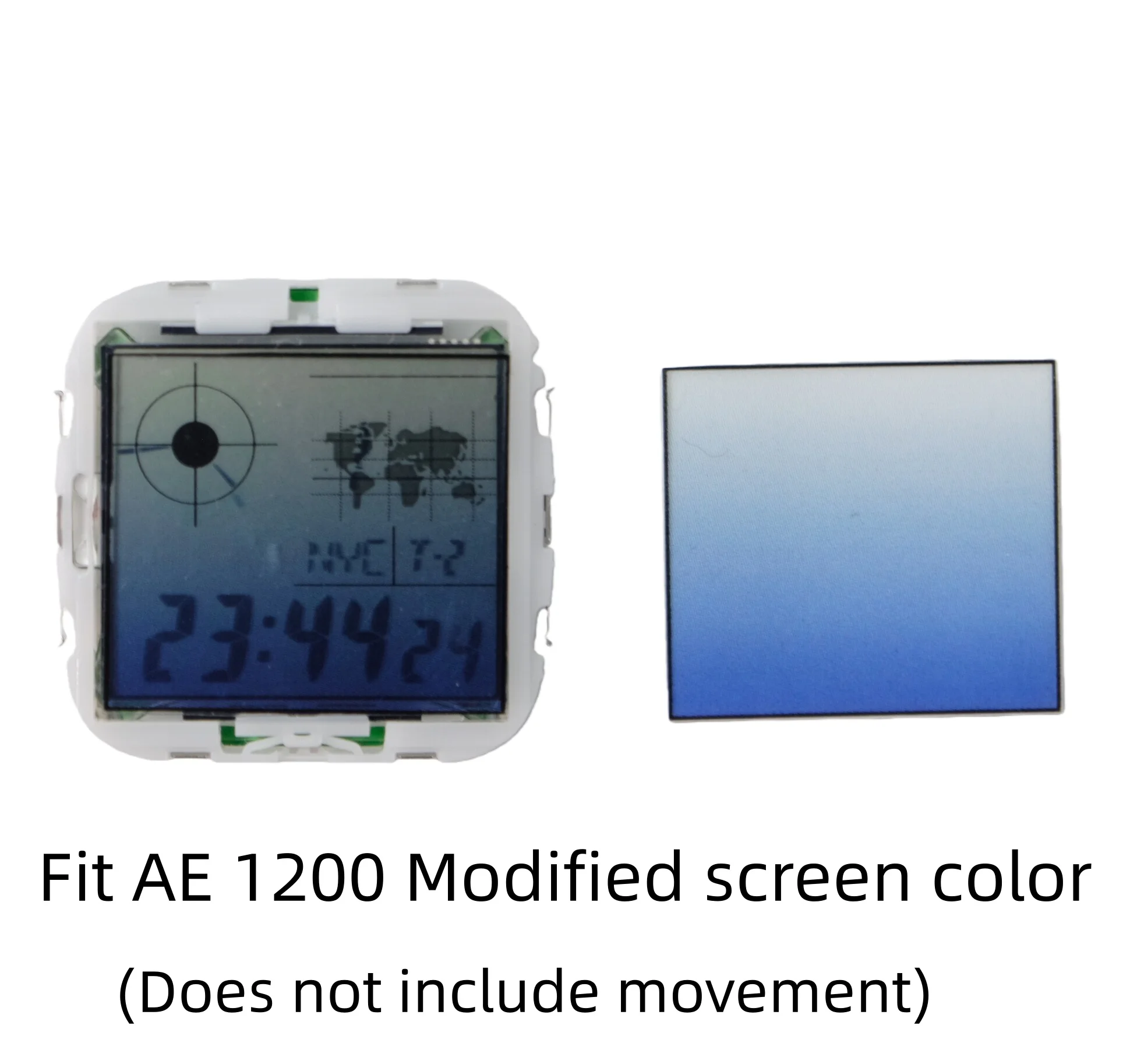 Color Display Film for Casio AE-1200 AE-1300, DIY Screen Modification Overlay Sticker, High-Quality Watch Dial Upgrade Kit image 5