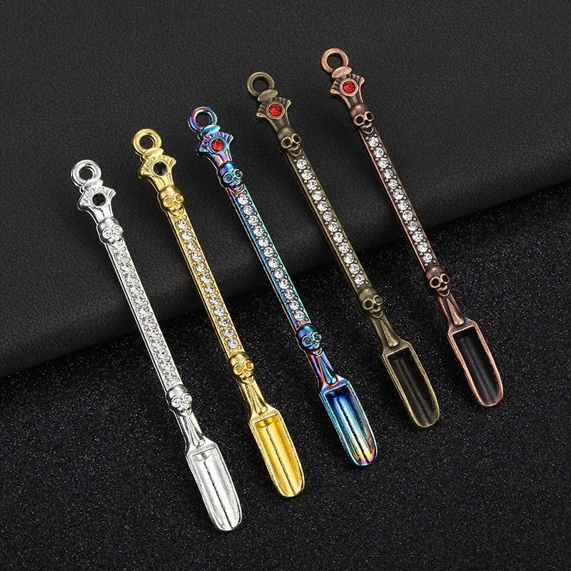 5/1Pcs Metal Mini Shovel Spoon Powder Spoon Micro-tuning Coffee Long Handle Small Stirring Spoon Salt Teaspoon Kitchen Supplies