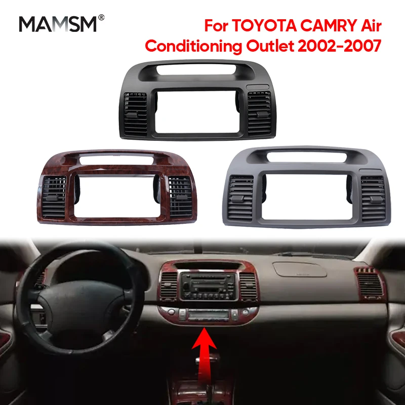 

2002-2007 For TOYOTA CAMRY Car Front Dashboard Center A/C Grille Vents Air Conditioner Outlet Interior Grille Folding Accessory
