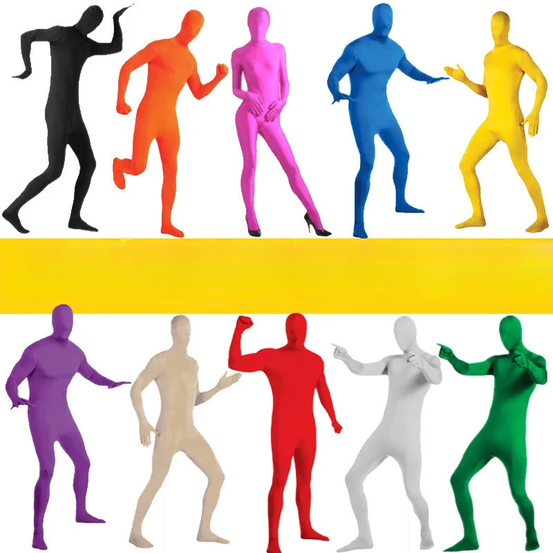 

Dancing Bodysuit Full Body Cosplay Costumes Spandex Black Suit Tight Catsuit Halloween Men Women Bodysuit