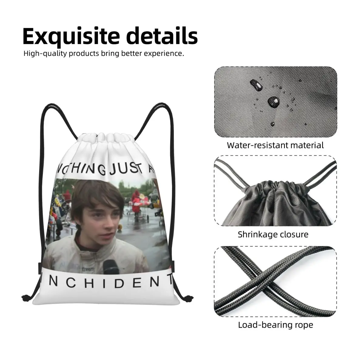 حقيبة ظهر مخصصة برباط تشارلز لوكلير بوصة للنساء والرجال خفيفة الوزن من موناكان لرياضات السيارات والسباق والرياضة والصالة الرياضية #3