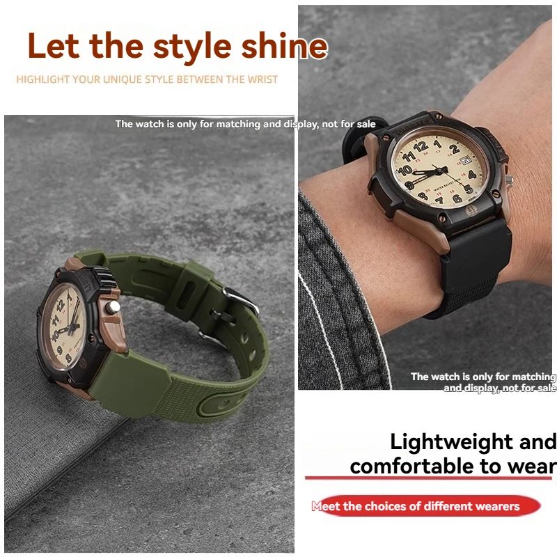 ل كاسيو FT-5500WC AW-80V W-89H سلسلة ساعات مطاطية مقاوم للماء مقاوم للعرق الرياضة لينة ريترو حزام ساعة سيليكون