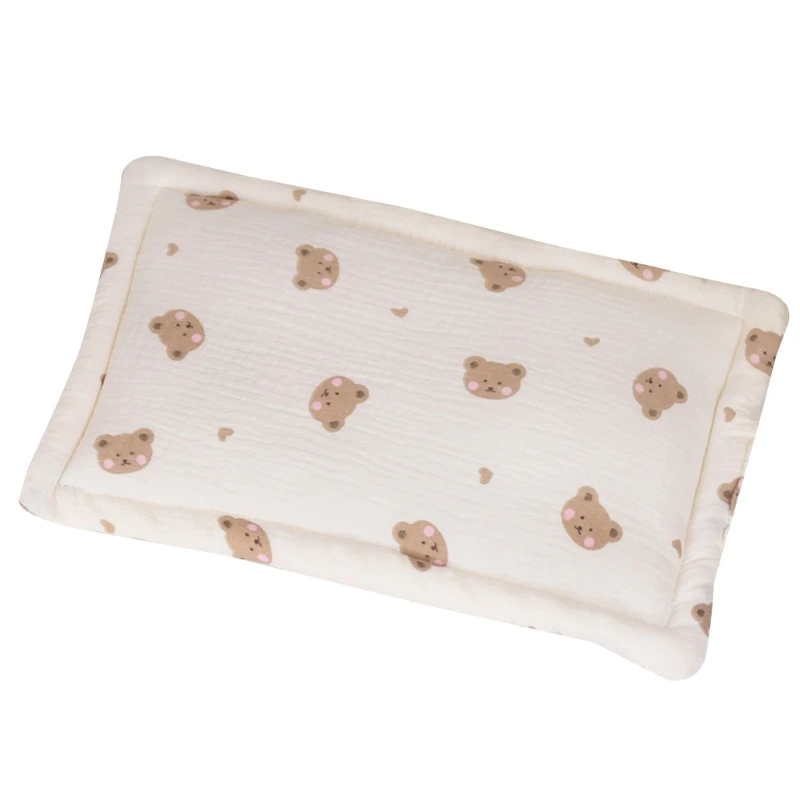 Soft & Breathable Newborn Pillow Cotton Baby Bedding Pillow Provide Comfortable Rest for Infants for Boys Girls Durable
