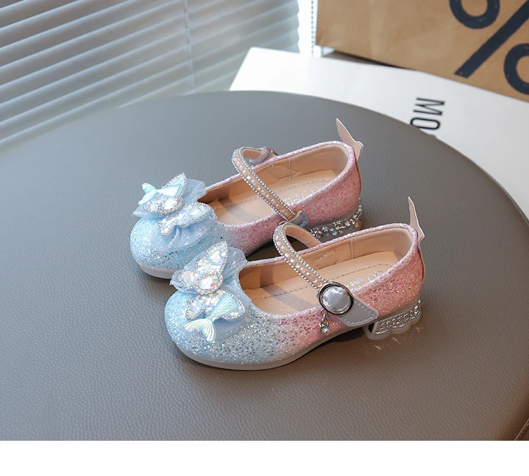 2026 Fashion Elegant Soft Sole Anti-slippery Versatile Dress Leather Shoe for Party Autumn New Children Princess Shoes for Girls