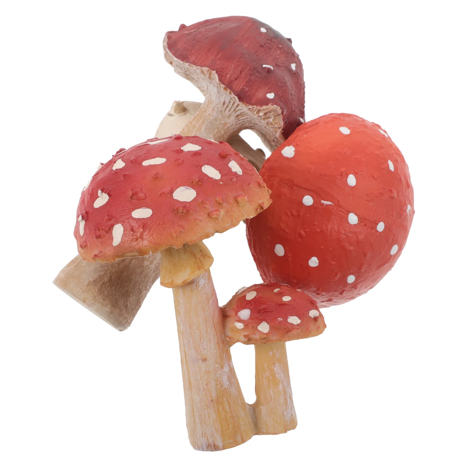 

3pcs Garden Decoration Resin Outdoor Mushroom Ornaments For Lawn Patio Courtyard Garden Spring Decoration Mini Mushroom
