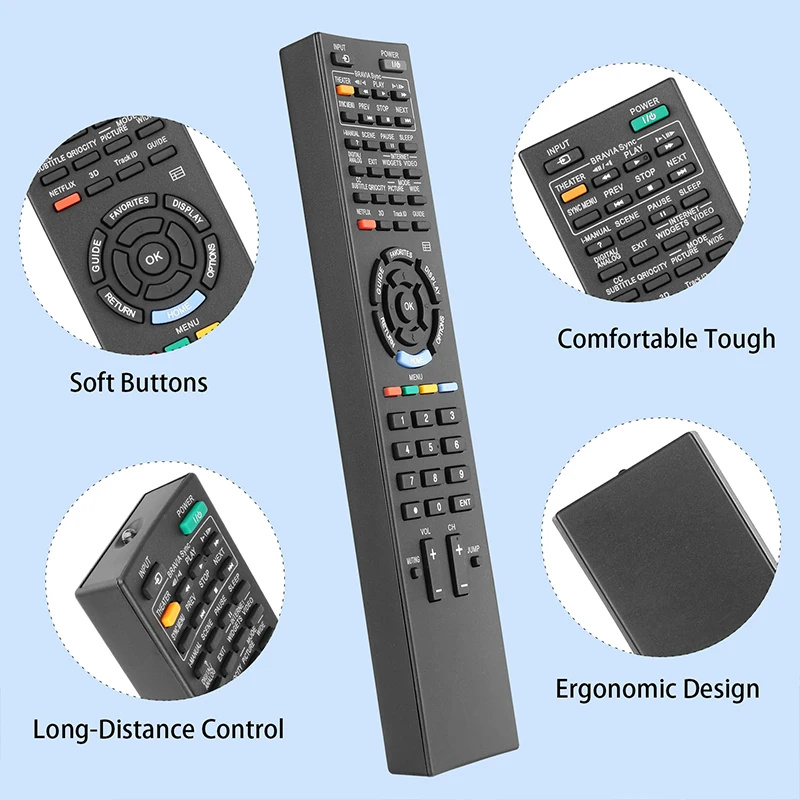 RM-YD025 Remote Control Compatible With ccccccc Controller RM-YD028 RM-YD035 RM-YD040 RM-YD063 KDL-19M4000 KDL-32L504 KDL-32XBR6