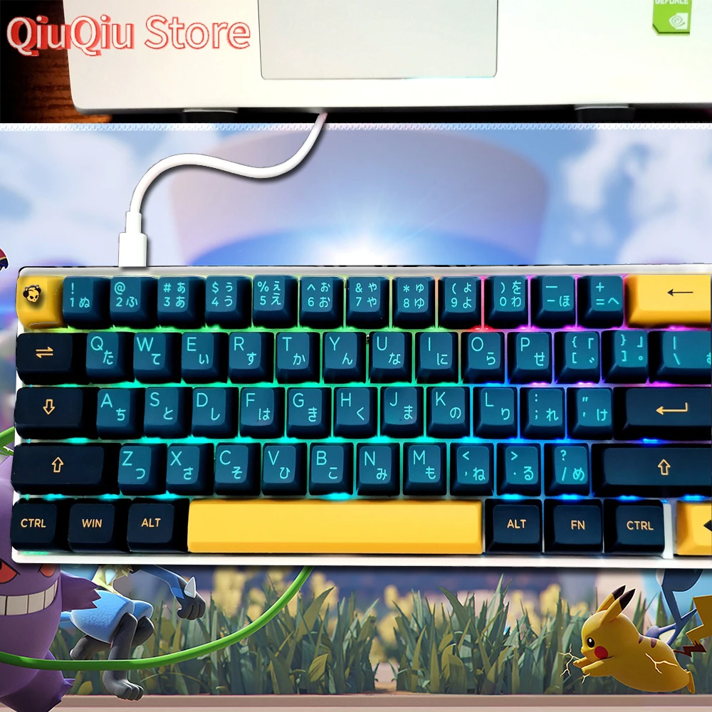 ポケモン カスタム マウスパッド ゲーミングテーブルマット 縫製エッジ ラバー拡張マウスパッド 大型縫製エッジ デスクパッド コンピューターデスク M