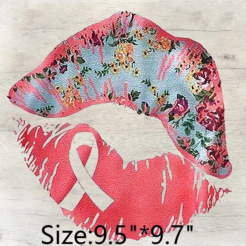 Fight For Cure Faith Leopard Breast Cancer Skull Custom Ready to press DTF Transfers Ready to Press on Garment Press Transfers
