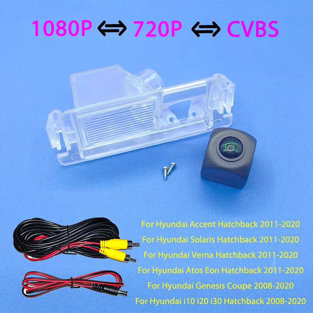 For Hyundai I10 I20 I30 2008-2020 Accent Solaris Verna Hatchback Genesis Coupe Atos Eon 2011-2020 Rear View Backup Camera