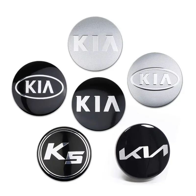 58MM Car Wheel Center Hub Caps Logo Cover Accessories For EV6 Sorento Niro Stinger Ceed Carnival K5 K9 Soul Carens VQ Cadenz