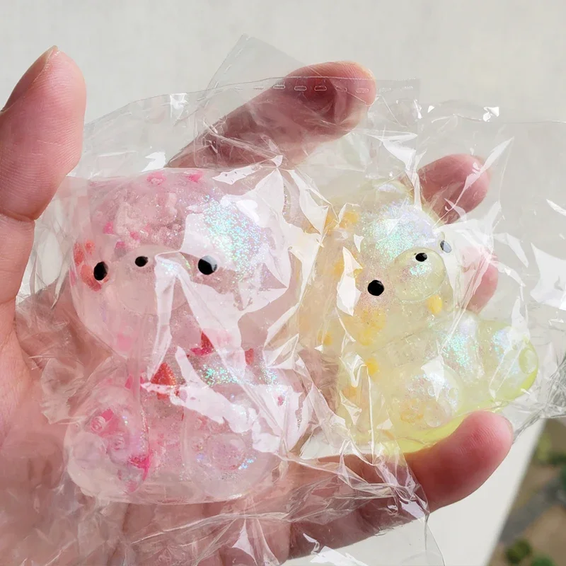 Yell Capsule Fidgety Toys Kawaii Colorful Soft Jelly Bears Cute Gashapon Anime Figure Models for Girls Gifts