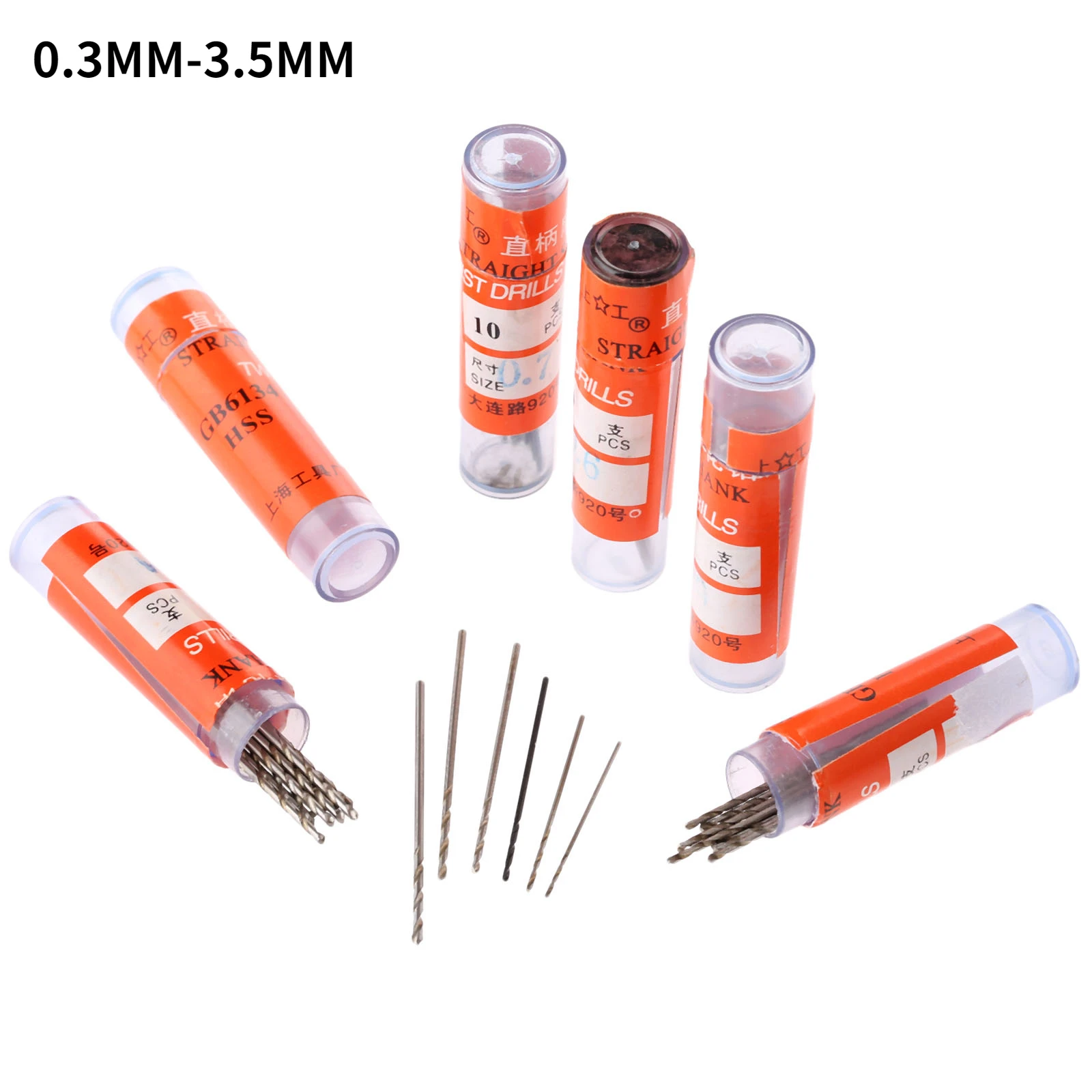 20Pcs 0.5MM-3.5MM Micro Twist Drill Bits High Speed Steel Mini Drill Jewelry Tools Straight Shank Woodworking Tools for Metal