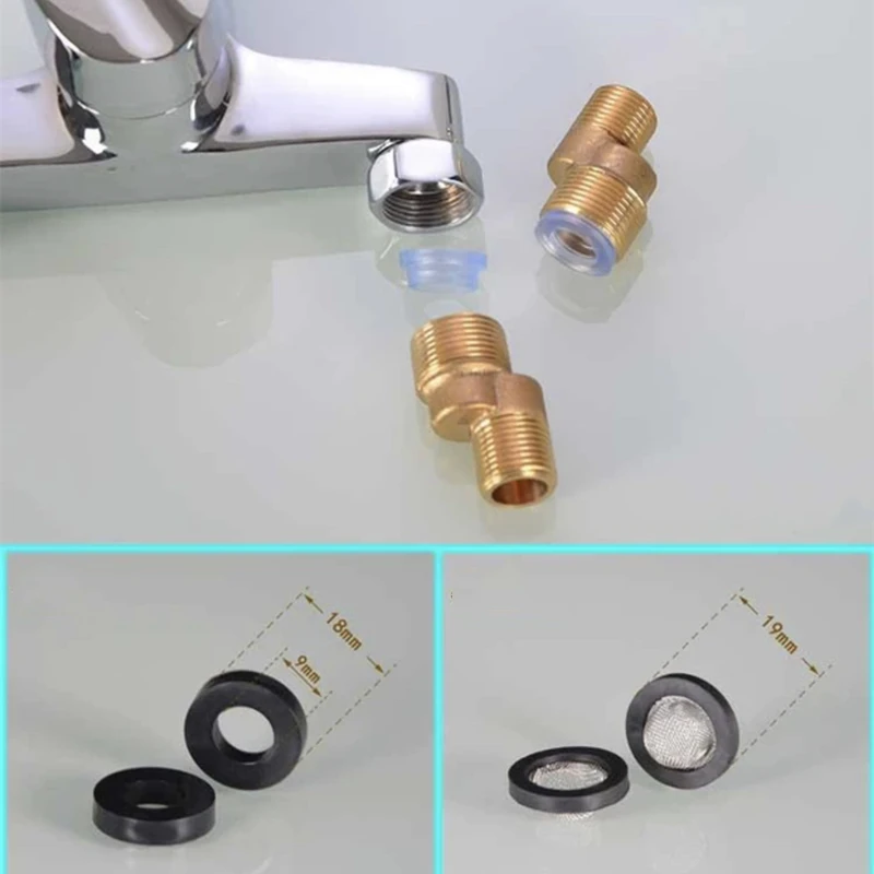 20-teiliges Filternetz-Dichtungsset 1/2'' 3/4'' Duschdichtung O-Ring Schlauchdichtung Flache Unterlegscheibe Gewindedichtung für Duschdüsenanschluss Armaturen-Dichtung – Detail 6