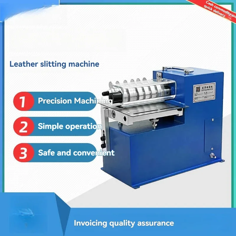 Slitter Machine Leather Belt Cardboard Silicone Soft Rubber Cutting Machine For Shoe Bags Straight Vegetable Tanned Leather Slic