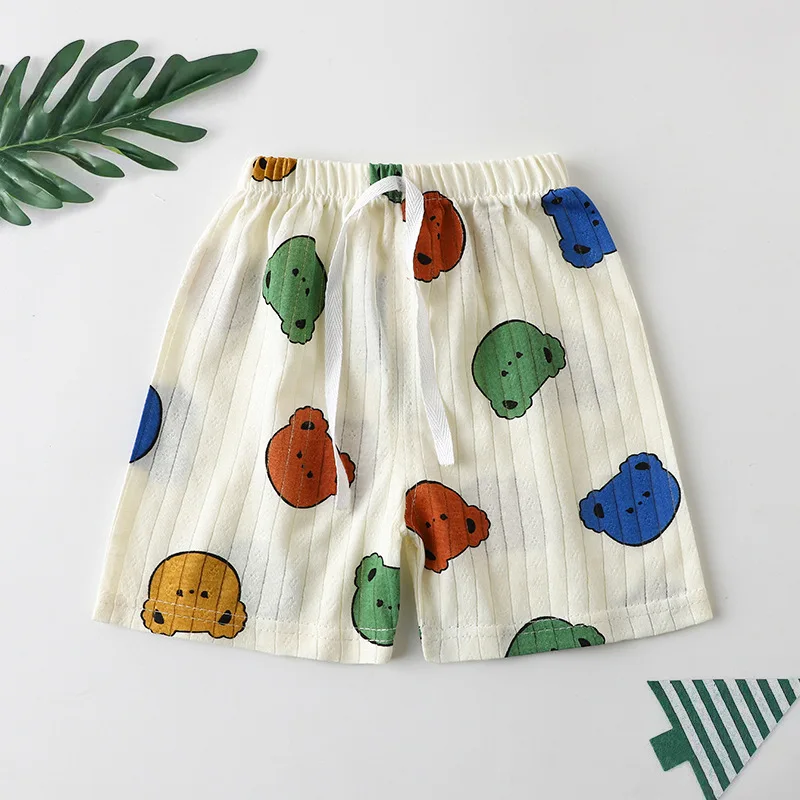 Shorts d\'été décontractés pour nouveau-né garçon, pantalons solides pour enfants, vêtements fins pour bébé garçon, 12M à 5T