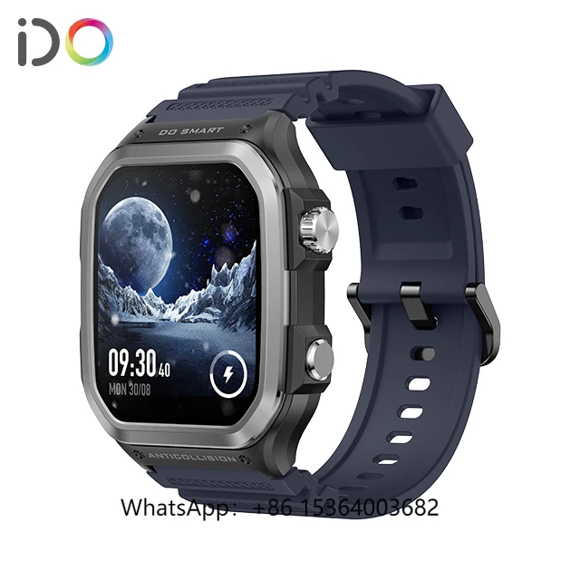 

TJXL-GPS Outdoor Smart Watch 1.85inch TFT Screen BT Calling Deeply Waterproof 5ATM 2025 Men's Women's Sport Silicone Activity Tr