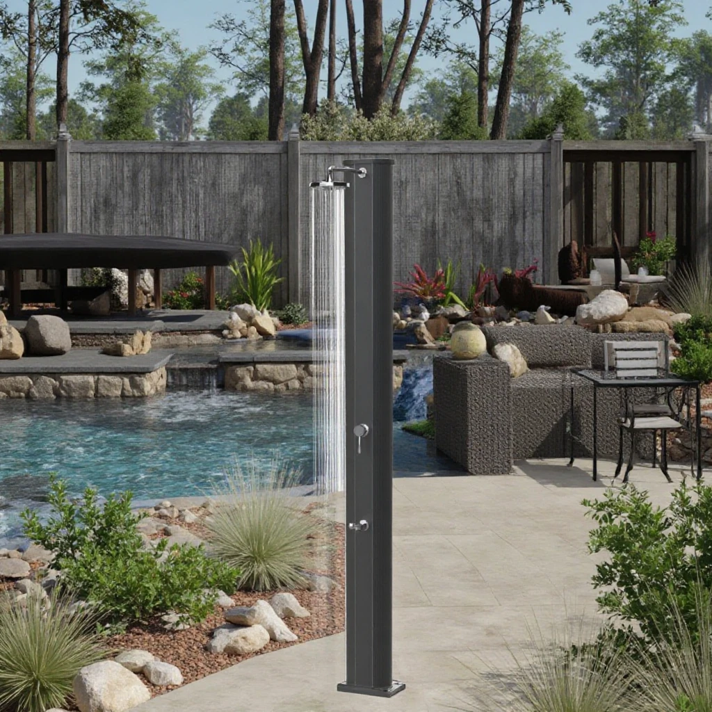 40L Alu Outdoor Solar Shower