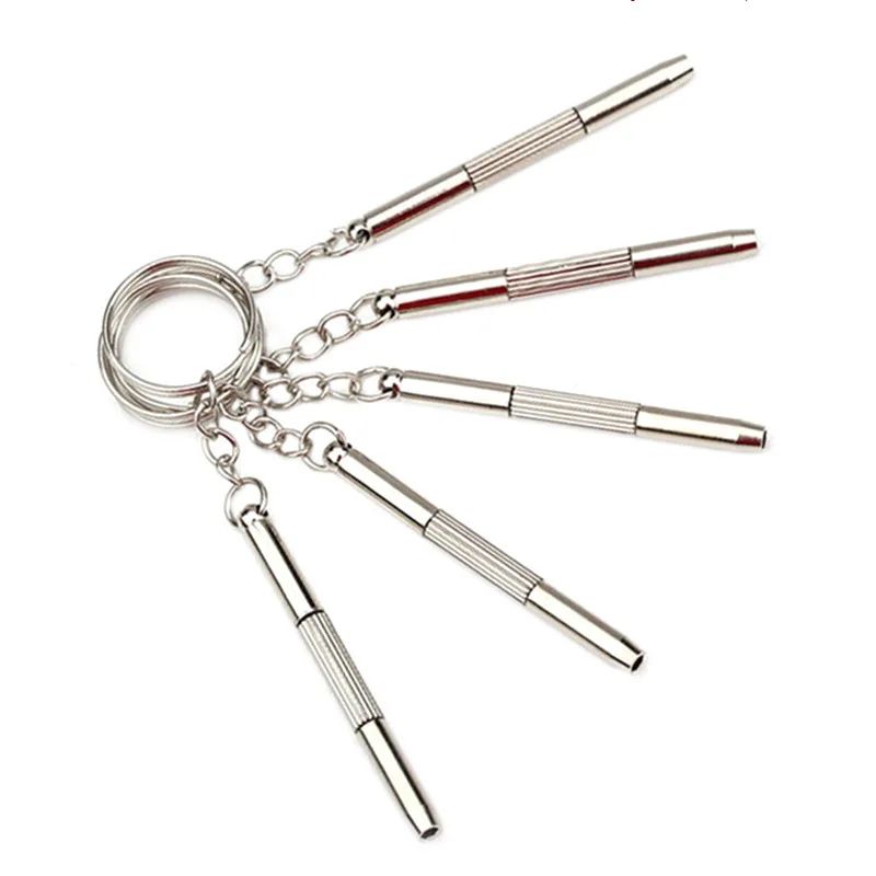 

400Pcs Steel Eyeglass Screwdriver Sets with Keychain Screwdrivers for Sunglass Glasses Watch Repair Tool Kits