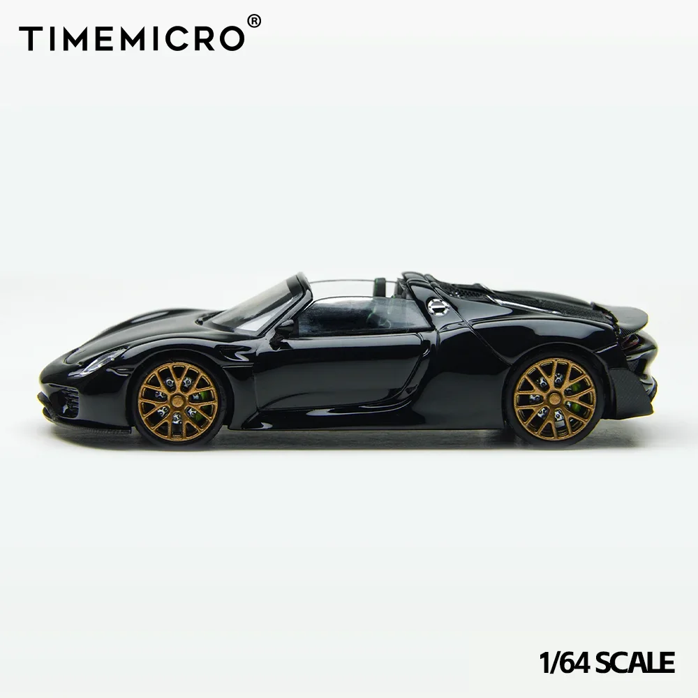 

Time Micro 1:64 Spyder Black Gold Diecast Collector's Vehicle Model Car