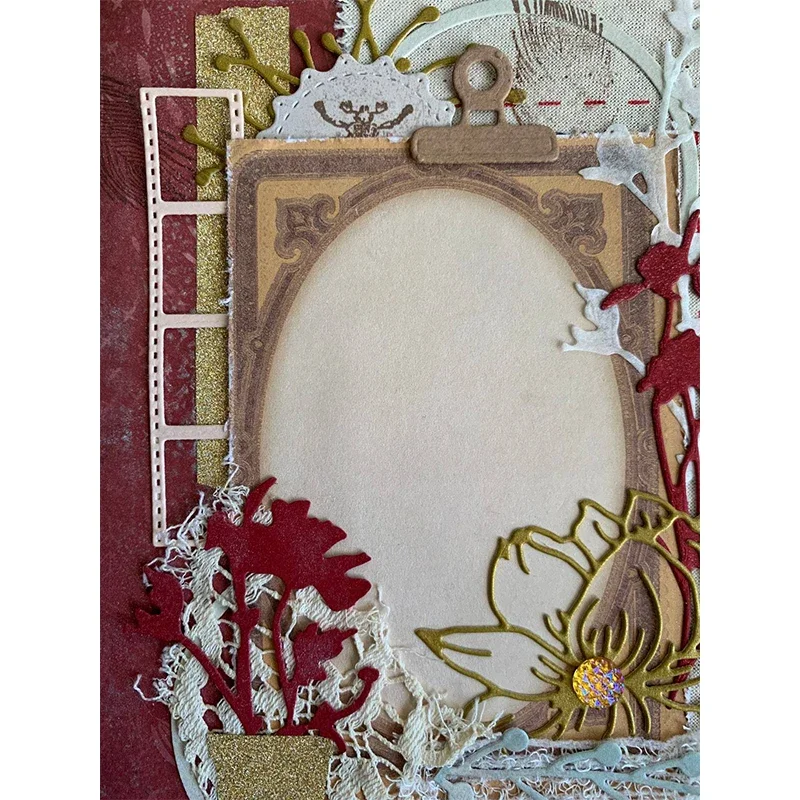 2024 New Metal Cutting Dies Stamp Series Set Frame Diy Scrapbooking Photo Album Decorative Embossing Card Crafts Cutting Dies