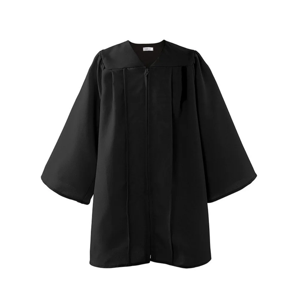 Doctoral Costume Kids Graduation Gown Kindergarten Solid Color Children Academic Robe Student Primary School