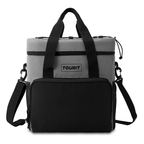 Imagen 2 del producto TOURIT-bolsa térmica para bebidas, enfriador con aislamiento plegable, a prueba de fugas, para coche, 14,6 L, 24L, 32L