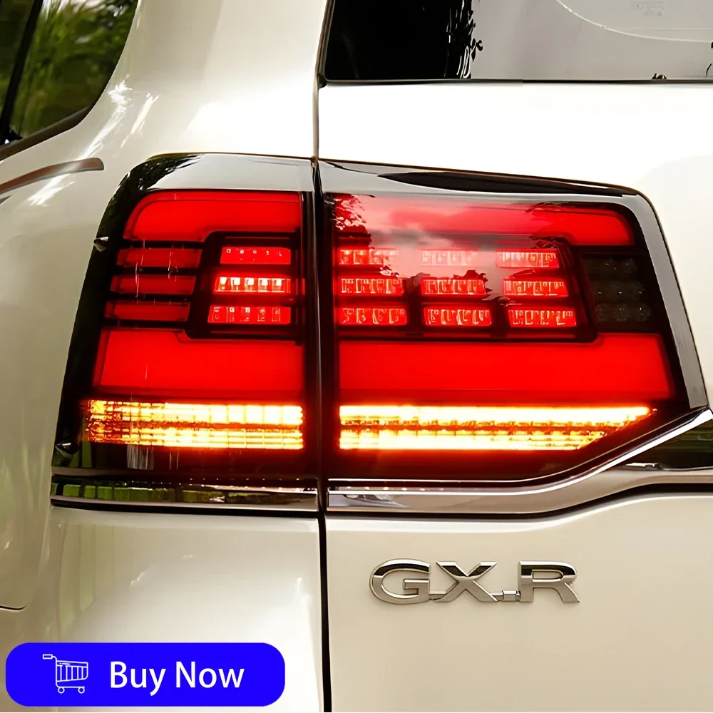 

For Toyota Land Cruiser 2016-2020 Car Taillights Assembly LED Auto Back Lamps Upgrade Fog Brake Turn Signal Accessories