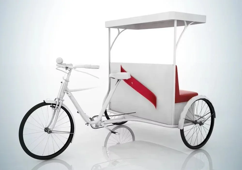 Open-body rickshaw, tricycle manpower for beer