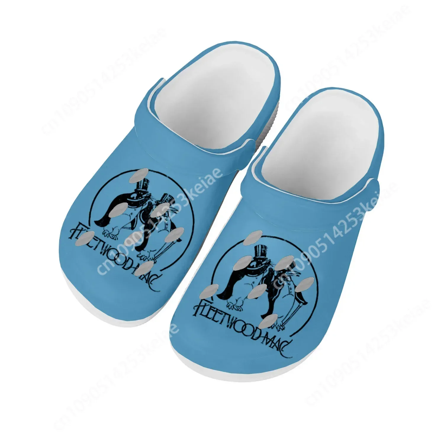 Fleetwood Mac Pop Rock Band Home Clogs Custom Water Shoes Mens Womens Teenager Shoes Clog Breathable Beach Hole Slippers White