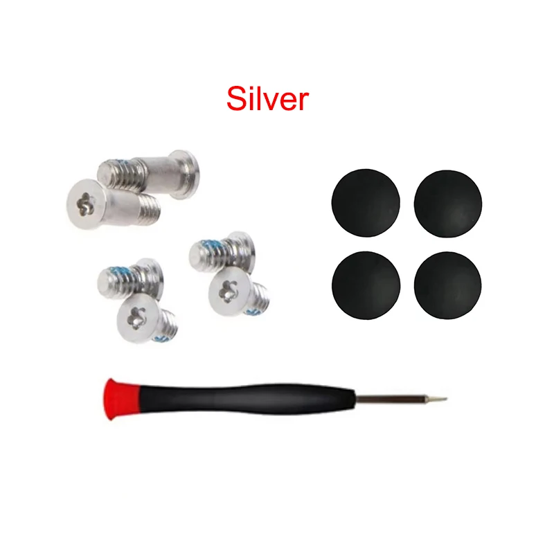 New Bottom Case Cover Screws Silver/Grey Rubber For MacBook Pro 16inch A2141 Screw Kit Repair Replacement 2019 Year