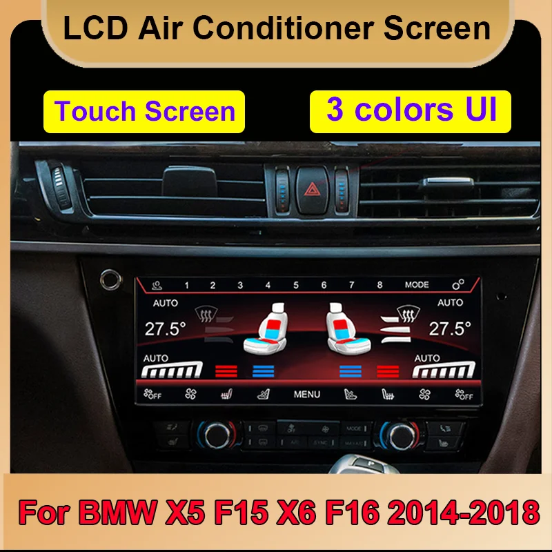 

Air Conditioning Climate Control Screen AC Panel Touch Board LCD Digital voice control For BMW X5 F15 X6 F16 2014-2018