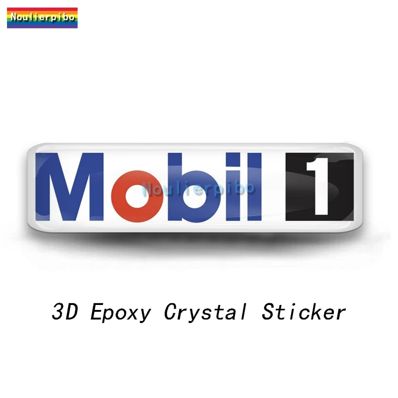 3D Stereo Flexible Car Sticker MOBIL 1 OIL Die Cut Dome PVC Car Bumper Window Motorcycle Racing Helmet Vinyl Waterproof Decal - Image 4