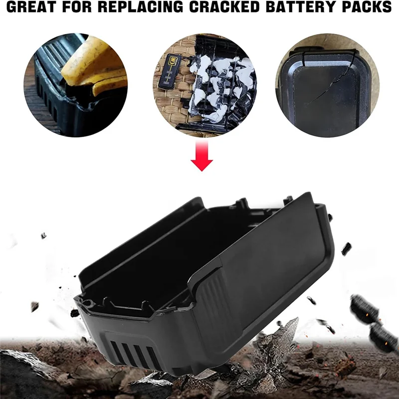 

Замена корпуса аккумулятора, запасные части для аккумулятора 18 В/20 В, 2,0 Ач, 3 Ач, 4,0 Ач, корпус крышки аккумулятора, часть комплекта для ремонта