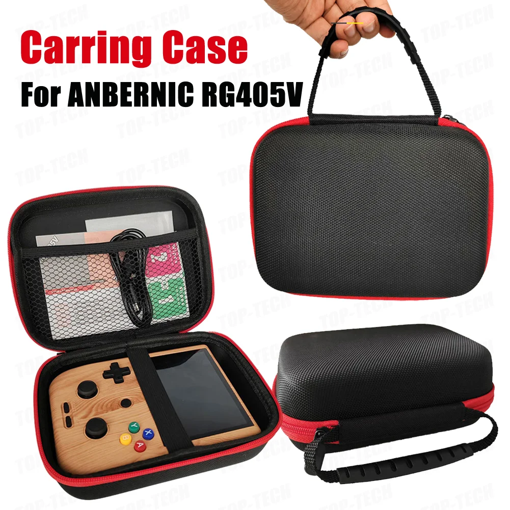 

Black Case of Anbernic RG405V Handheld Game Console Waterproof Carry Case Retro Video Game Console Multifunctional Storage Bag