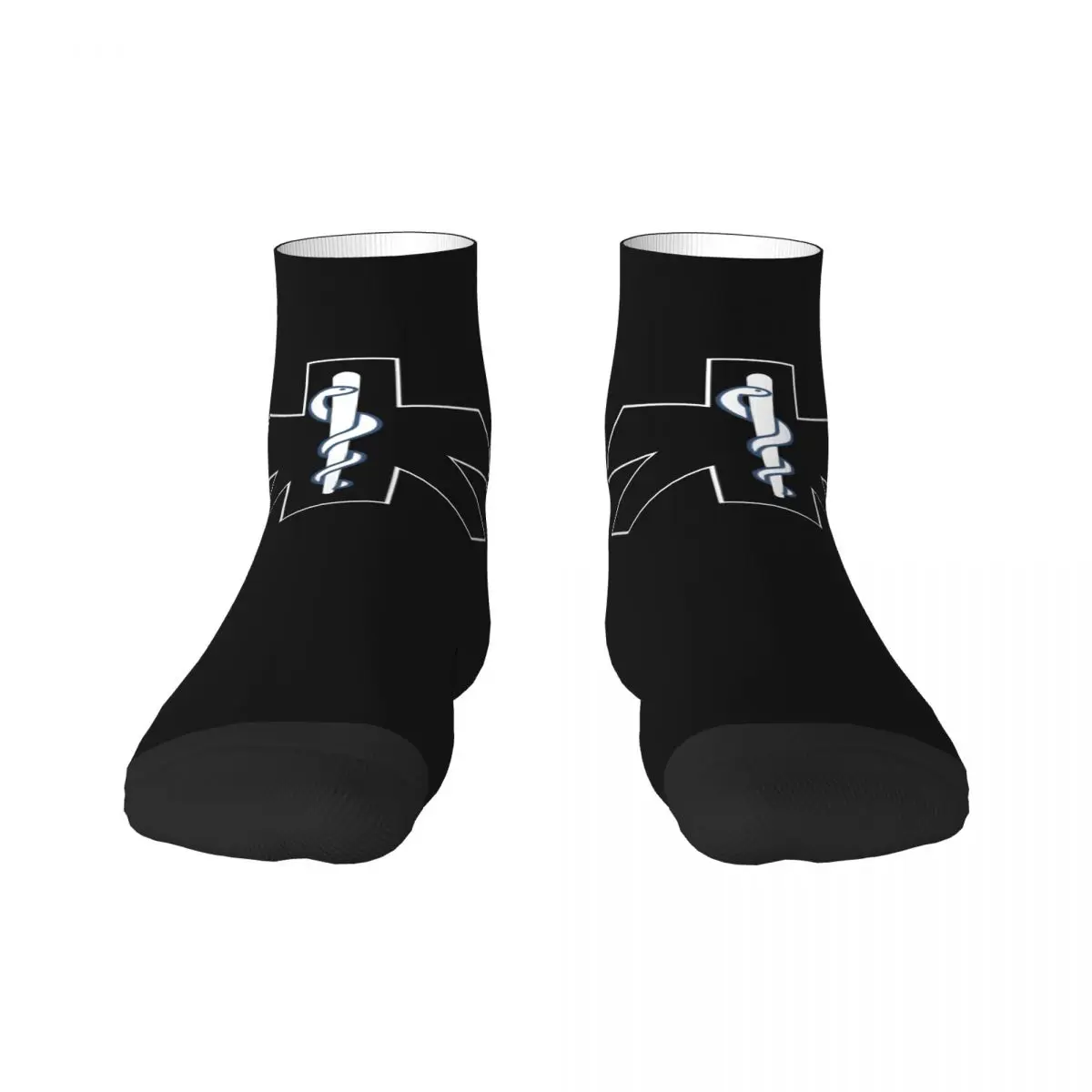 Paramedic Star Of Life Men Women Crew Socks Unisex Fashion 3D Print Emt Emergency Symbol Dress Socks