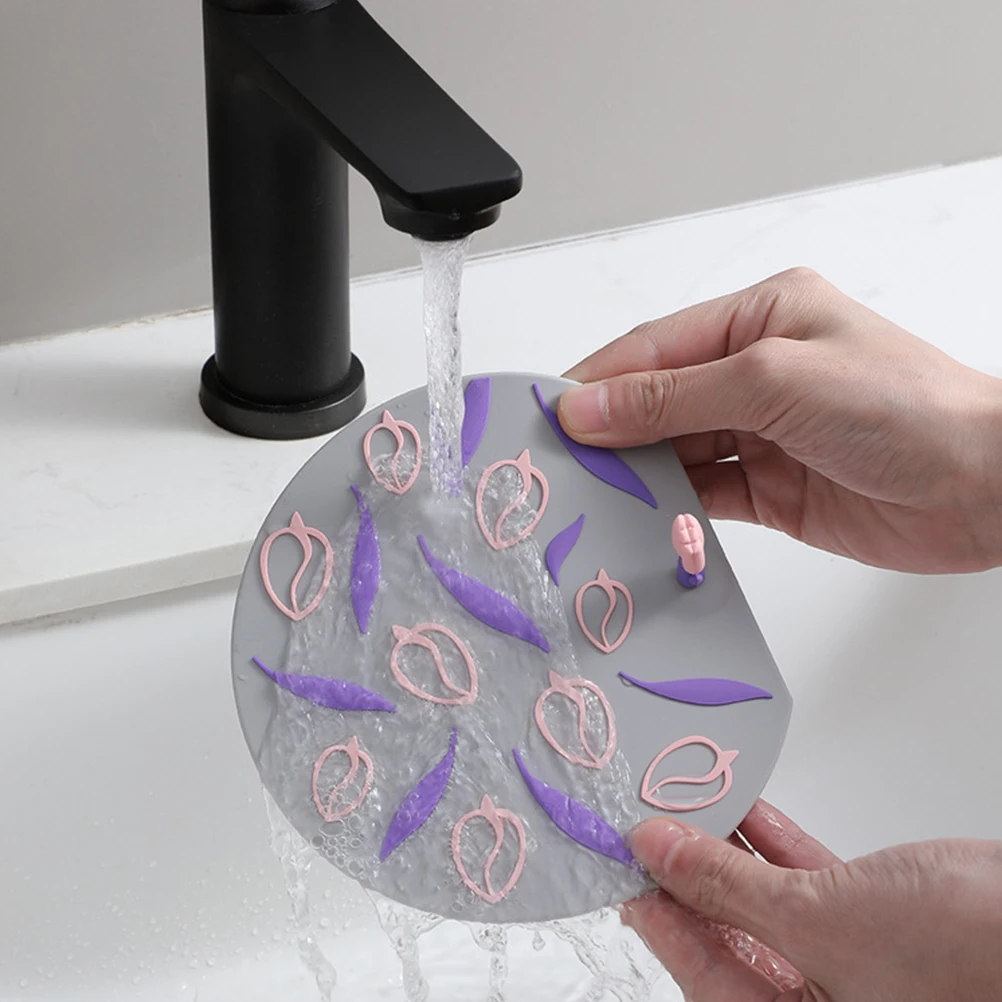 

3Pcs Silicone Floor Drain Stoppers Bathroom Sink Kitchen Sewer Covers Odor Proof Water Trough Bathtub Shower Draining