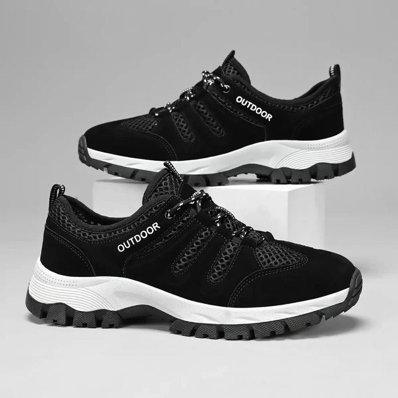 Zapatillas de deporte para caminar al aire libre de talla grande 39-47, zapatos para hombre, Tenis Masculino, zapatos informales resistentes para senderismo, plataforma de diseñador de lujo