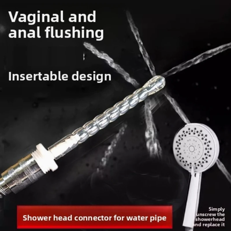 Silicone Women's Vaginal and Anal Shower Head for Home Use Men's and Women's Private Shower Head Recommended for One-Time Use
