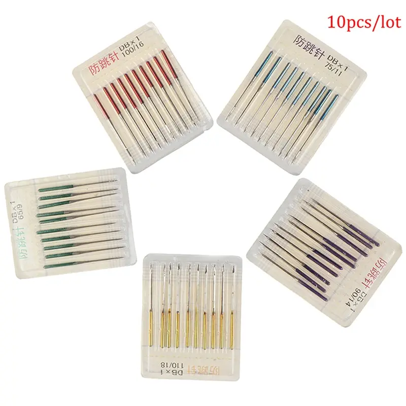 10pcs/set 38mm Sewing Stretch Cloth Machine Anti-jump Needle Pins Elastic Cloth Sewing Needles Accessories Household Tools