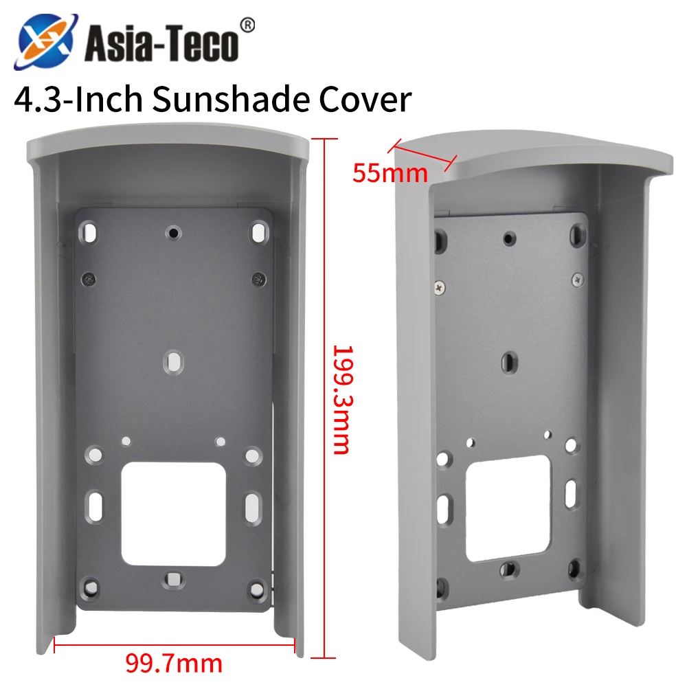 غطاء مطر مثبت على الحائط من Hikvision درع مقاوم للمطر لمحطة باب الفيلا 4.3 بوصة جهاز التحكم في الوصول للتعرف على الوجه